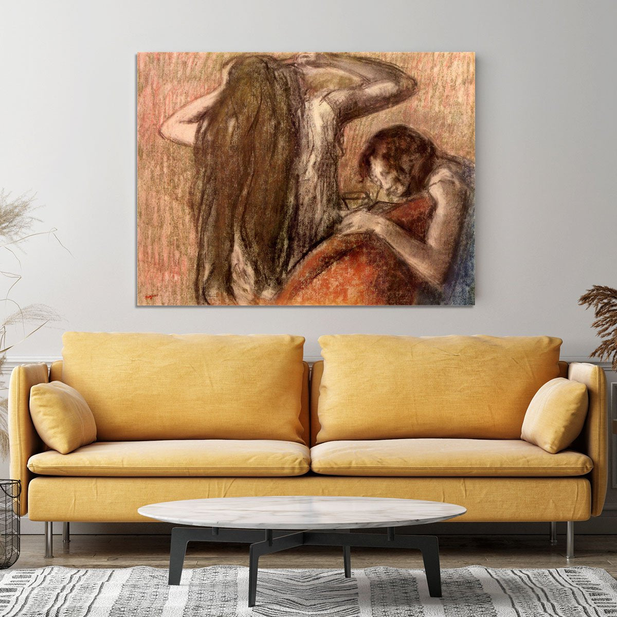Two girls by Degas Canvas Print or Poster