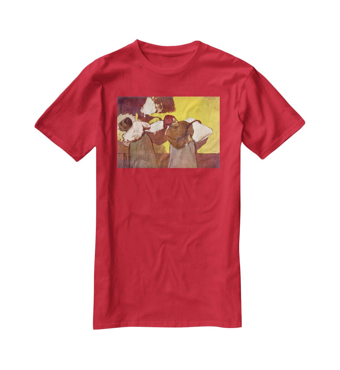 Two washer women by Degas T-Shirt - Canvas Art Rocks - 4