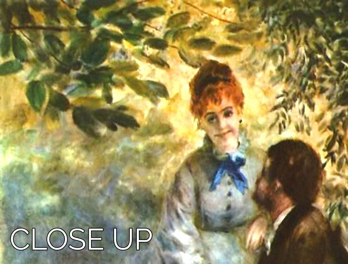 Twosome by Renoir 3 Split Panel Canvas Print - Canvas Art Rocks - 3