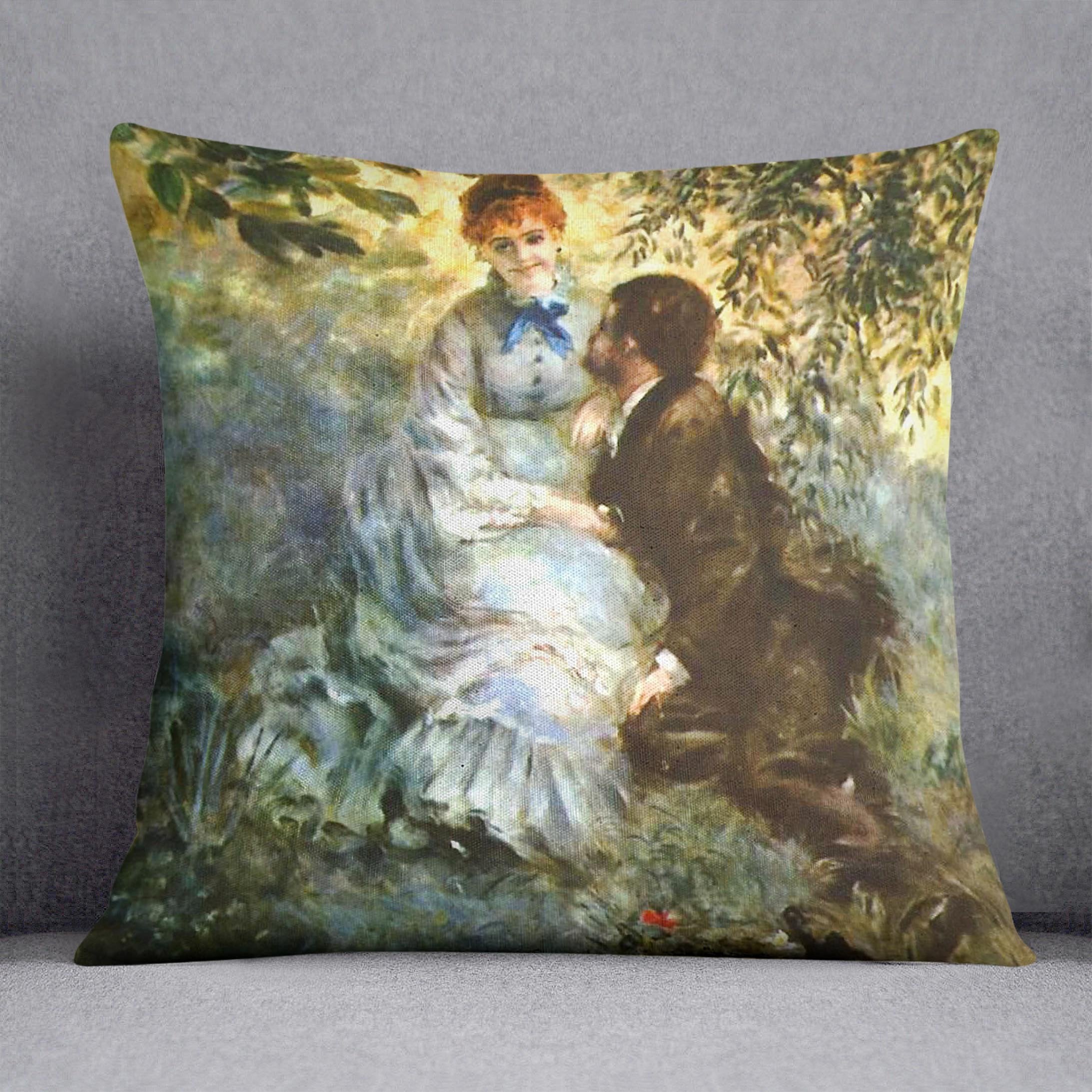 Twosome by Renoir Throw Pillow