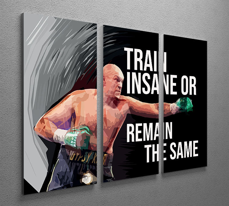 Tyson Fury Gypsy King 3 Split Panel Canvas Print - Canvas Art Rocks - 2