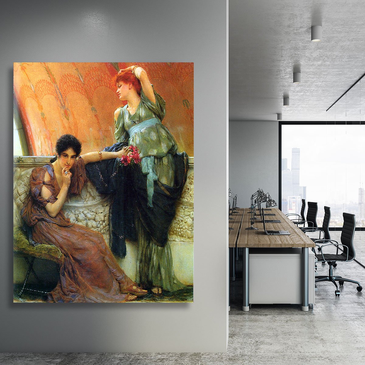 Unconscious rivals detail by Alma Tadema Canvas Print or Poster