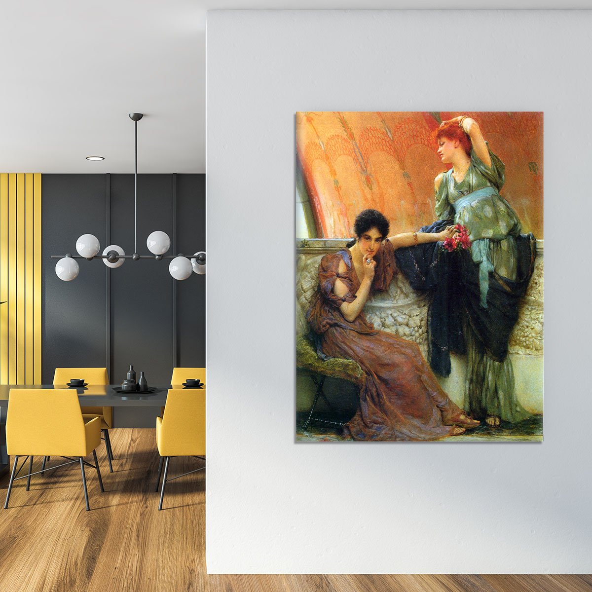 Unconscious rivals detail by Alma Tadema Canvas Print or Poster