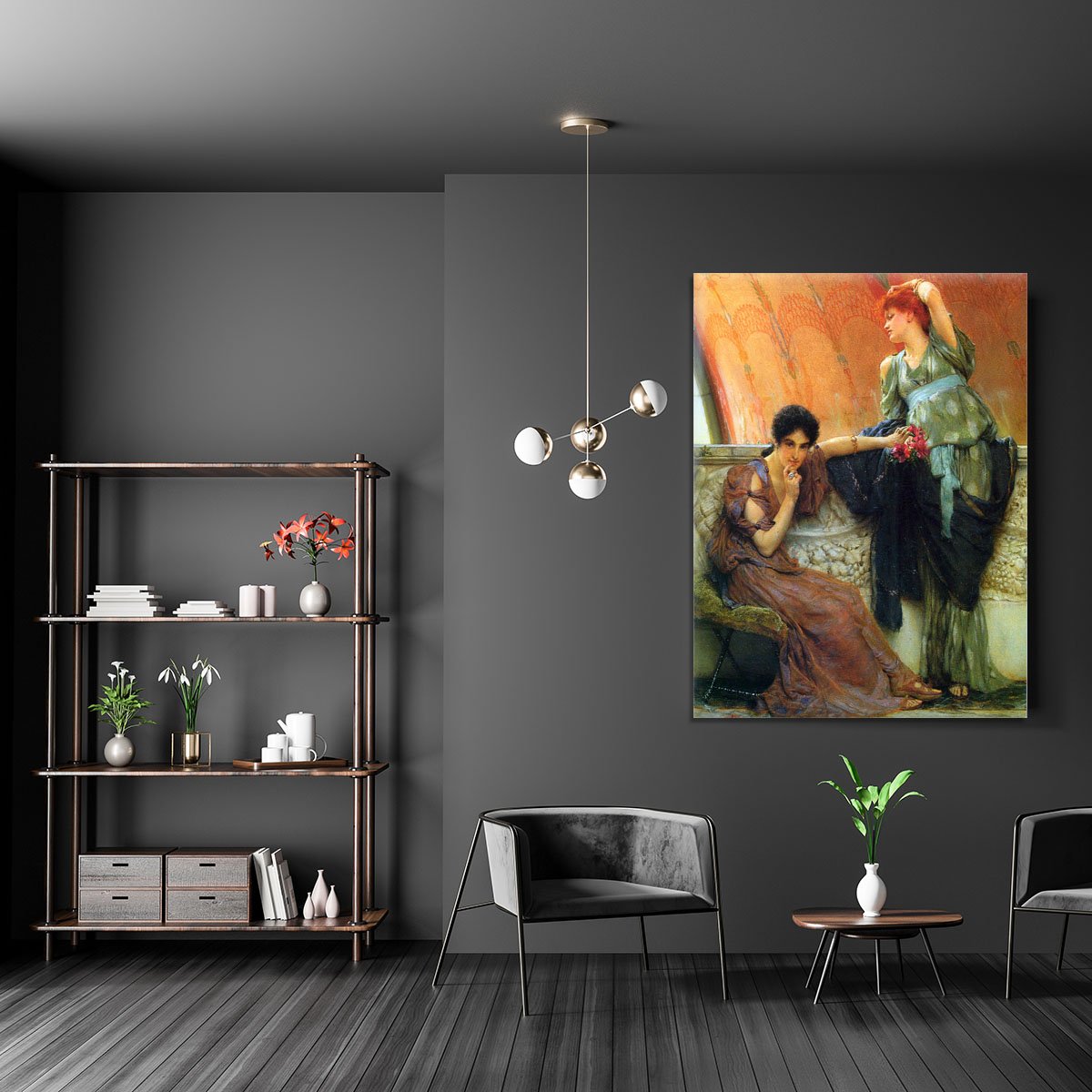 Unconscious rivals detail by Alma Tadema Canvas Print or Poster