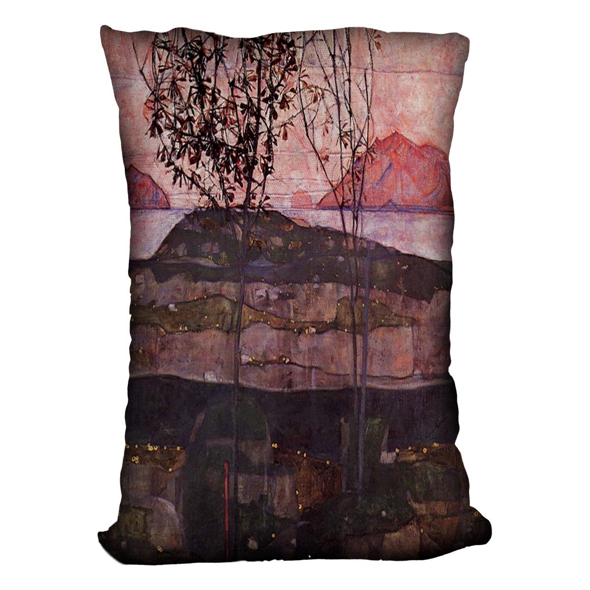 Underground Sun by Egon Schiele Cushion