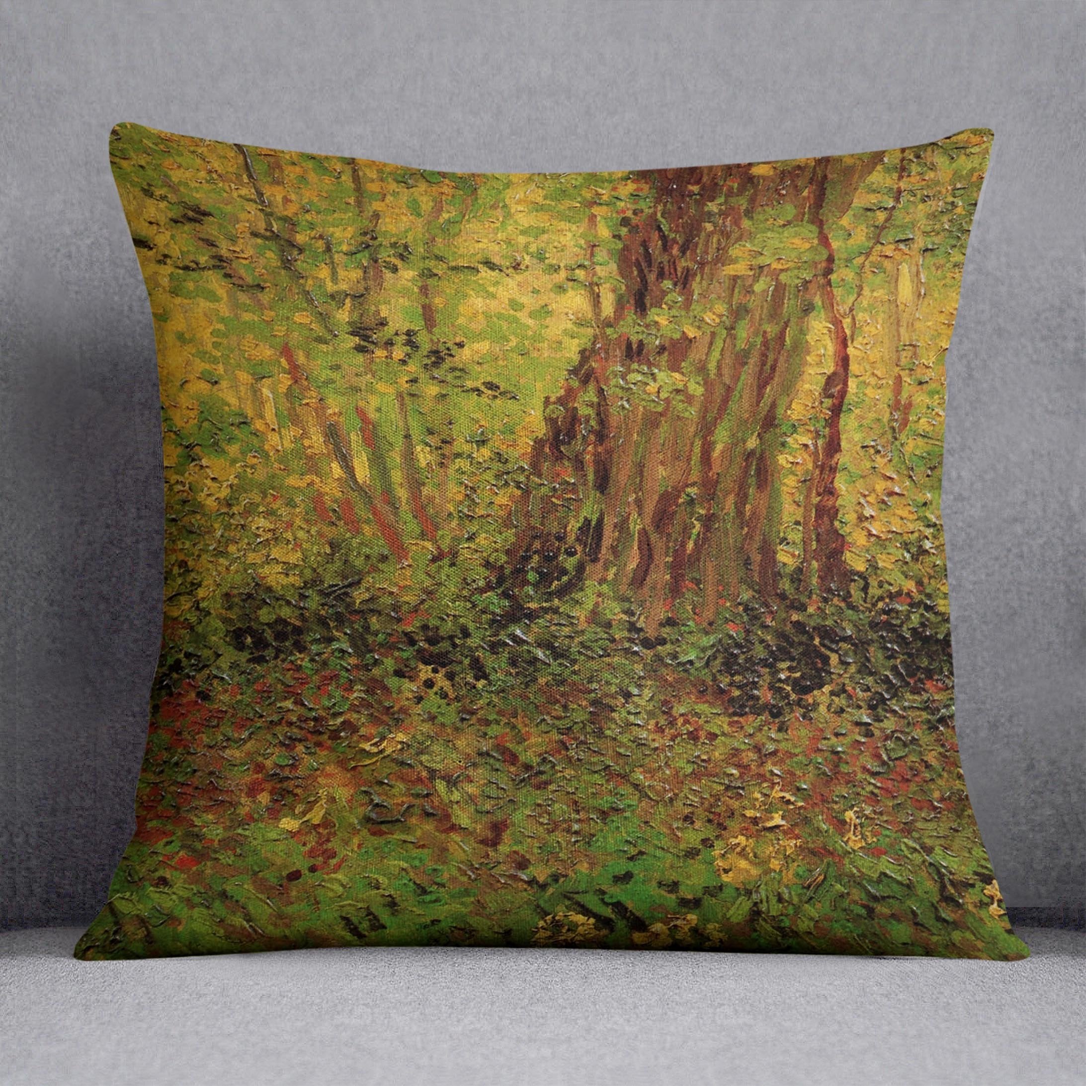 Undergrowth 2 by Van Gogh Throw Pillow