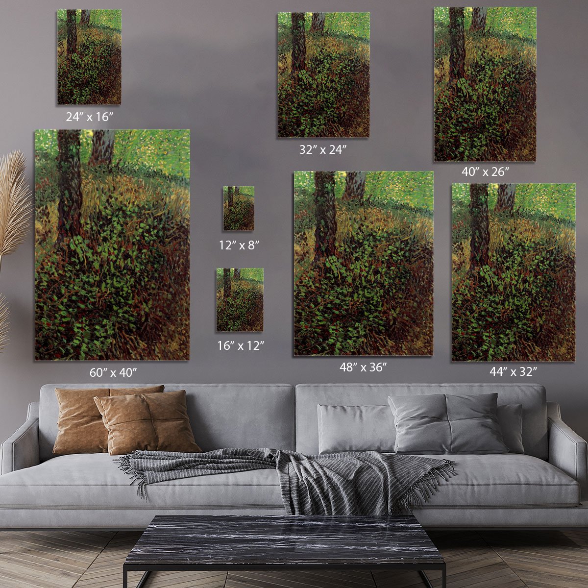 Undergrowth by Van Gogh Canvas Print or Poster