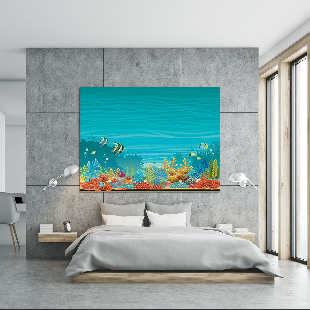 Underwater seascape Canvas Print or Poster