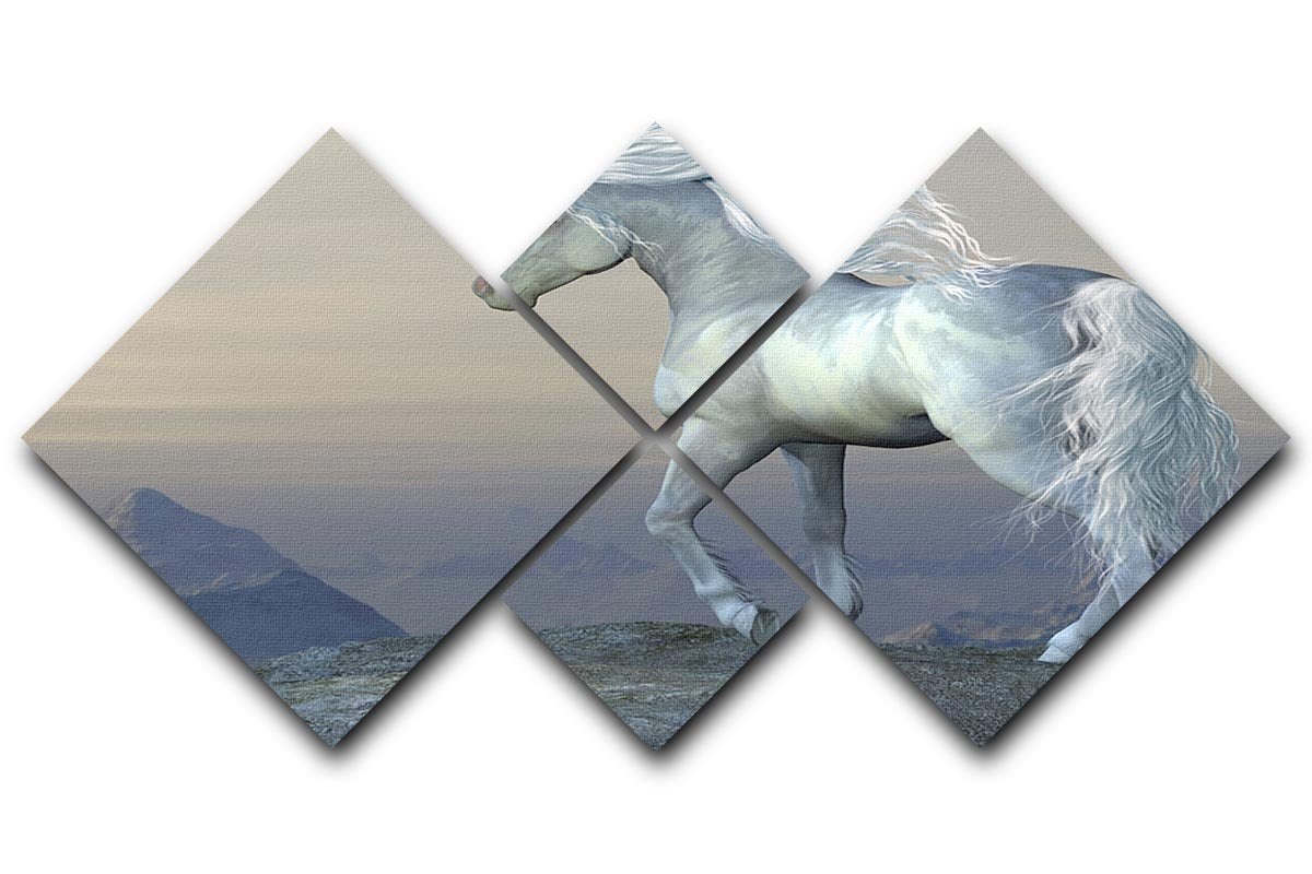 Unicorn Bluff 4 Square Multi Panel Canvas  - Canvas Art Rocks - 1