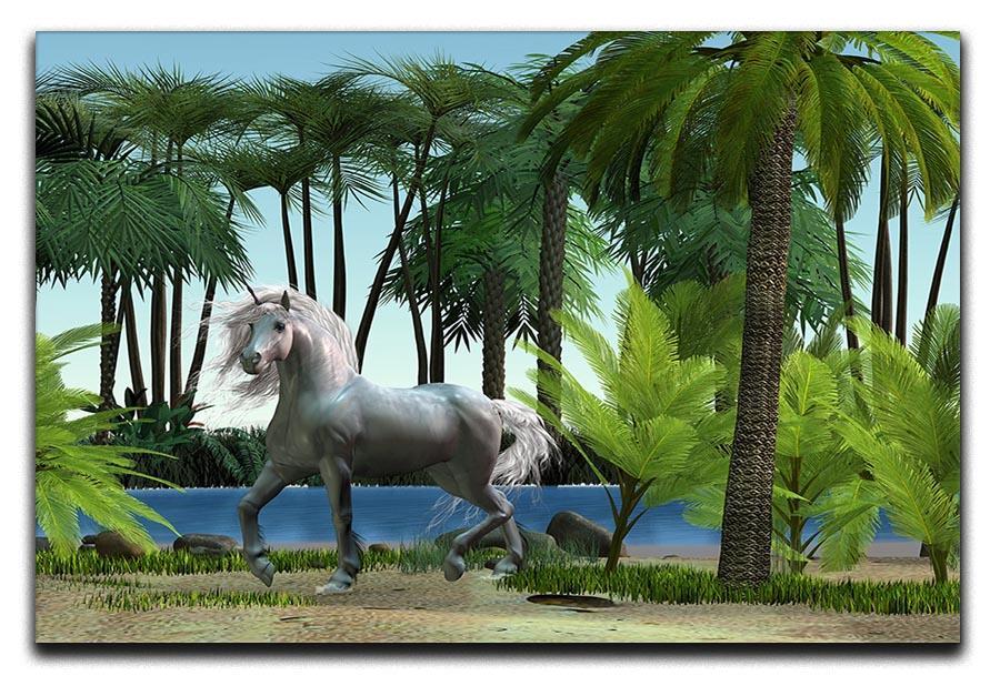 Unicorn buck prances Canvas Print or Poster  - Canvas Art Rocks - 1