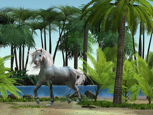 Unicorn buck prances Wall Mural Wallpaper - Canvas Art Rocks - 1