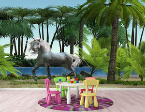 Unicorn buck prances Wall Mural Wallpaper - Canvas Art Rocks - 2