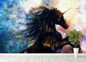 Unicorn dancing Wall Mural Wallpaper - Canvas Art Rocks - 4