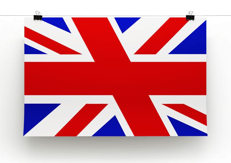 Union Jack Slant Print - Canvas Art Rocks - 2