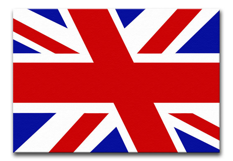 Union Jack Slant Print - Canvas Art Rocks - 1