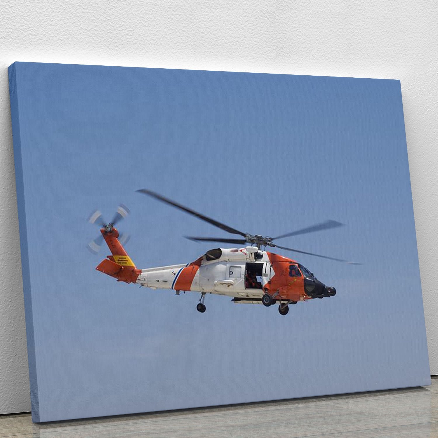 United States Coast Guard helicopter Canvas Print or Poster