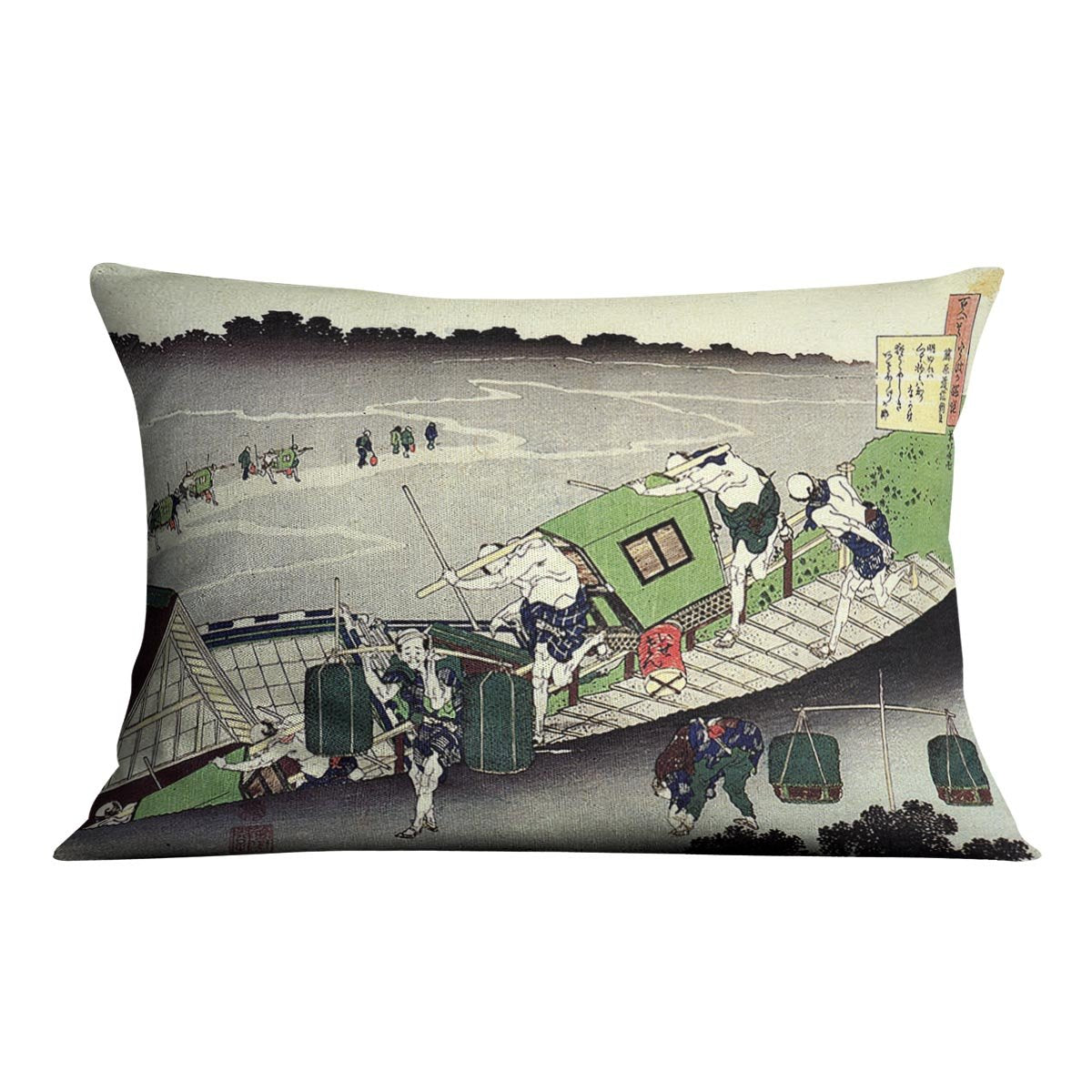 Unknown by Hokusai Throw Pillow