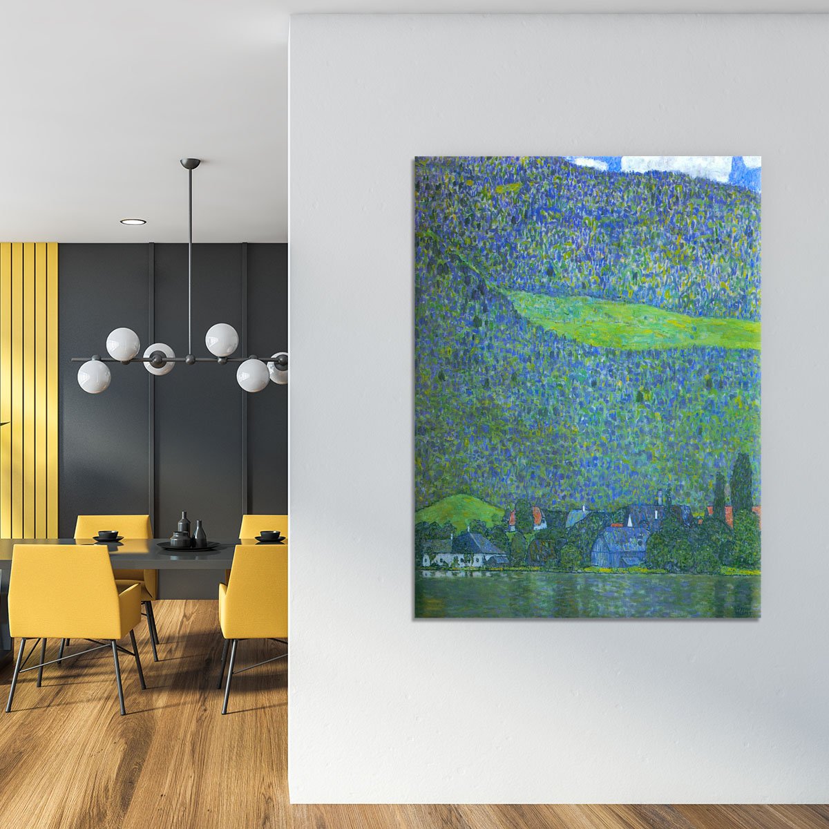 Unterach at the Attersee by Klimt Canvas Print or Poster