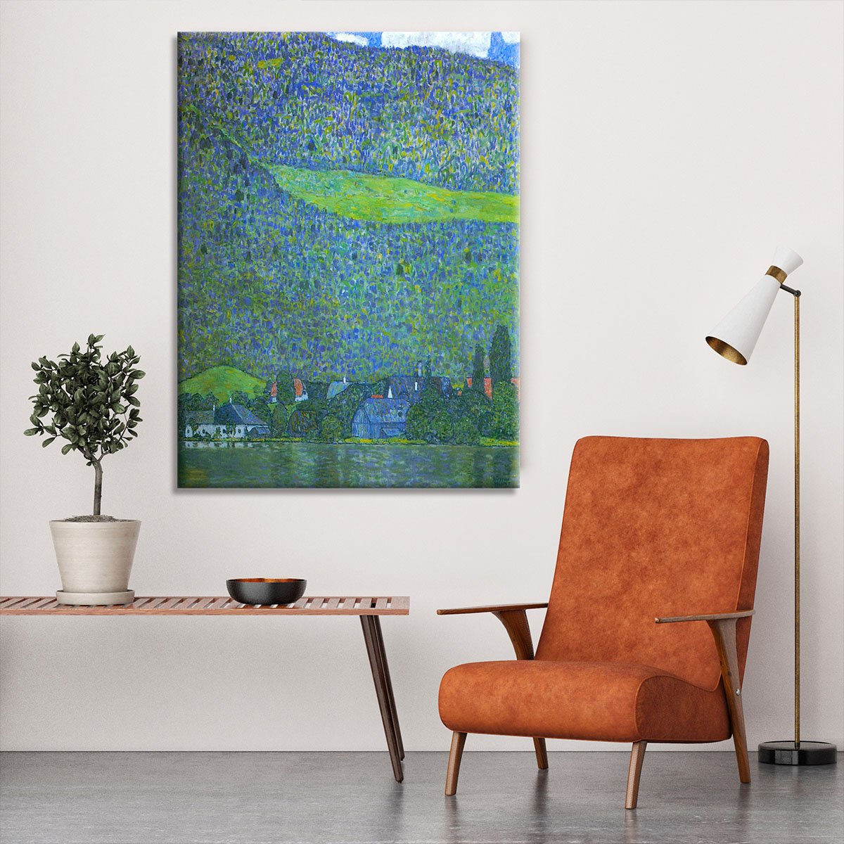 Unterach at the Attersee by Klimt Canvas Print or Poster