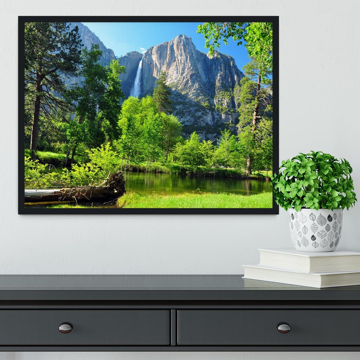 Upper Yosemite Falls Framed Print - Canvas Art Rocks - 2