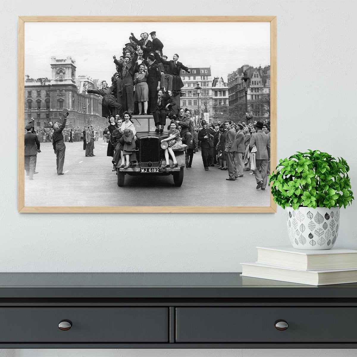 VE celebrations in London Framed Print - Canvas Art Rocks - 4