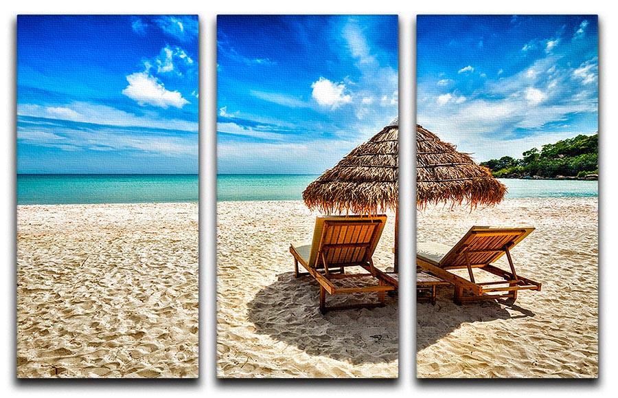 Vacation holidays 3 Split Panel Canvas Print - Canvas Art Rocks - 1