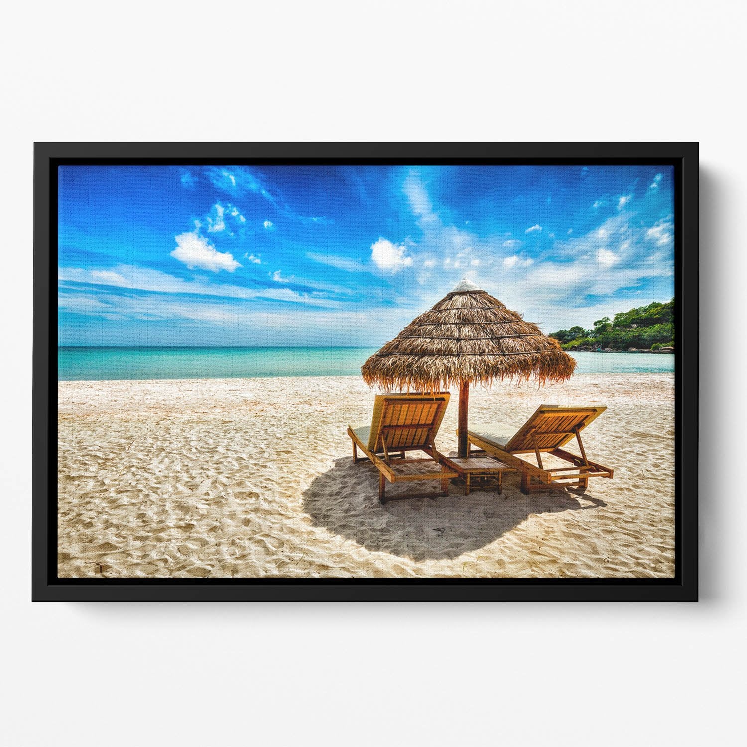Vacation holidays Floating Framed Canvas