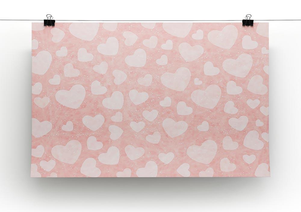 Valentine Heart pink Canvas Print or Poster - Canvas Art Rocks - 2