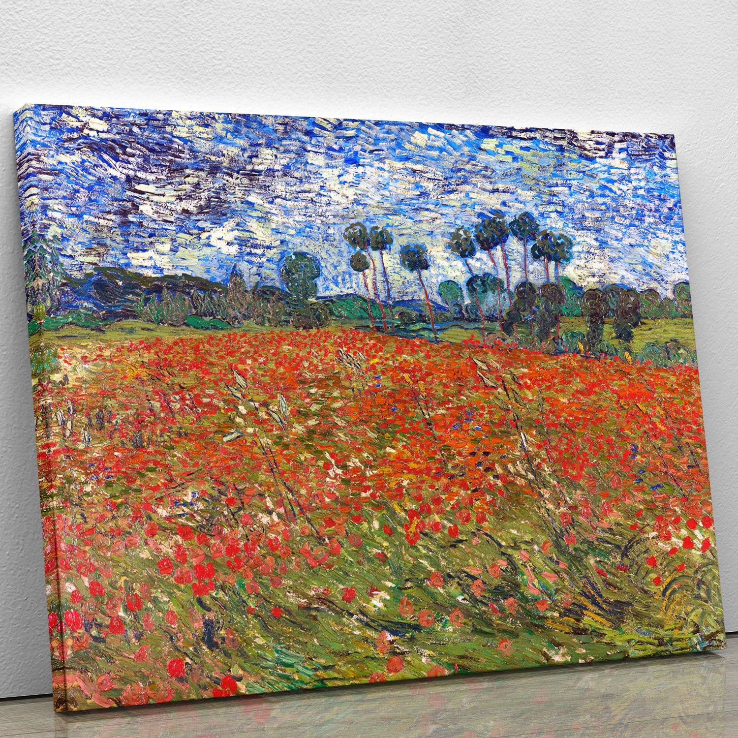 Van Gogh Poppies Field Canvas Print or Poster