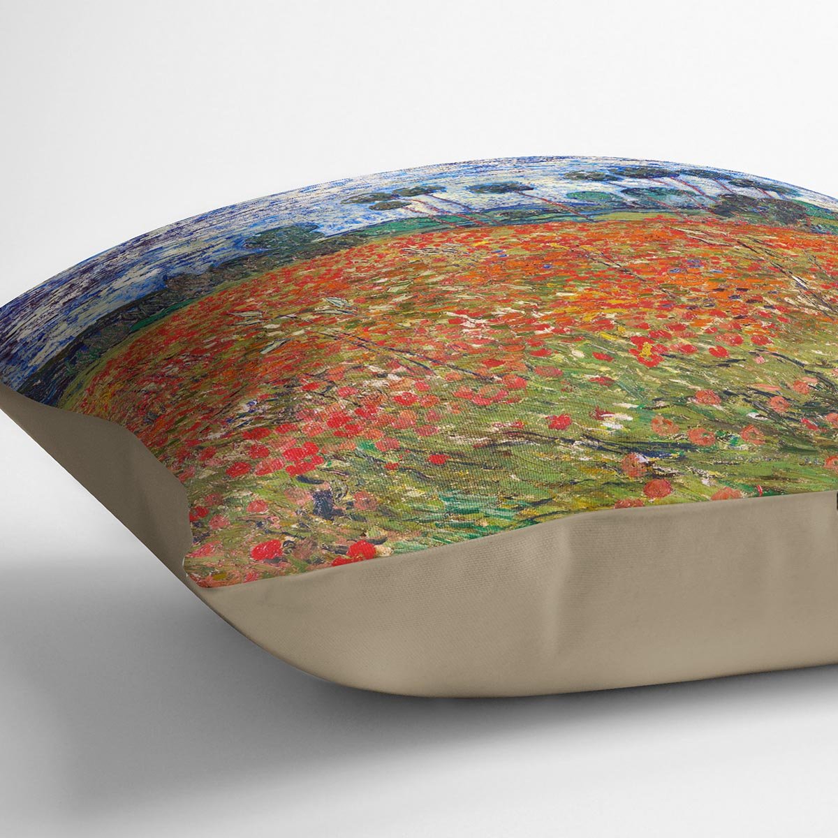 Van Gogh Poppies Field Throw Pillow