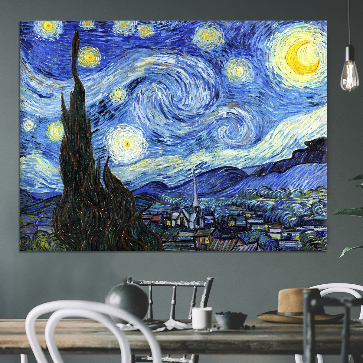 Van Gogh Starry Night Canvas Print or Poster