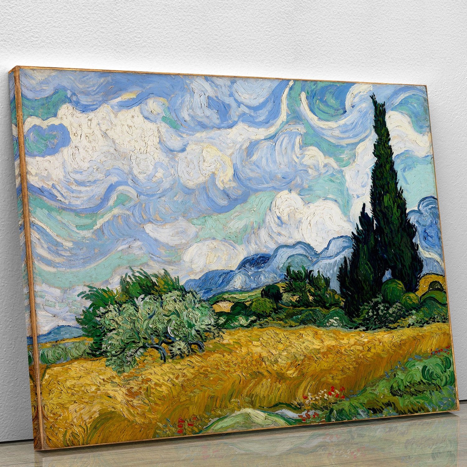 Van Gogh Wheat Field with Cypresses Canvas Print or Poster
