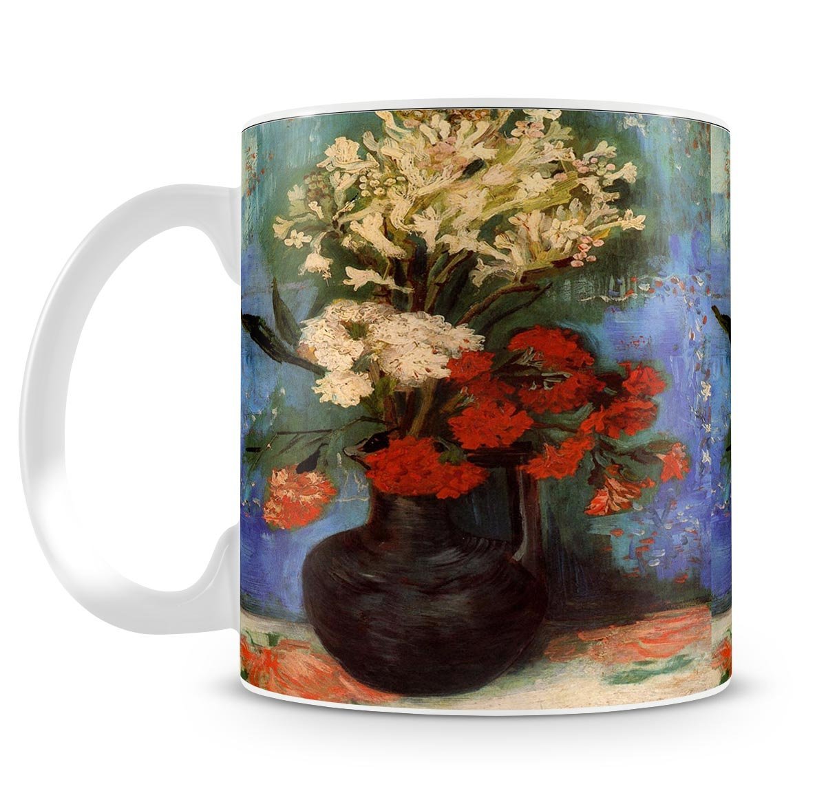 Vase with Carnations and Other Flowers by Van Gogh Mug - Canvas Art Rocks - 4