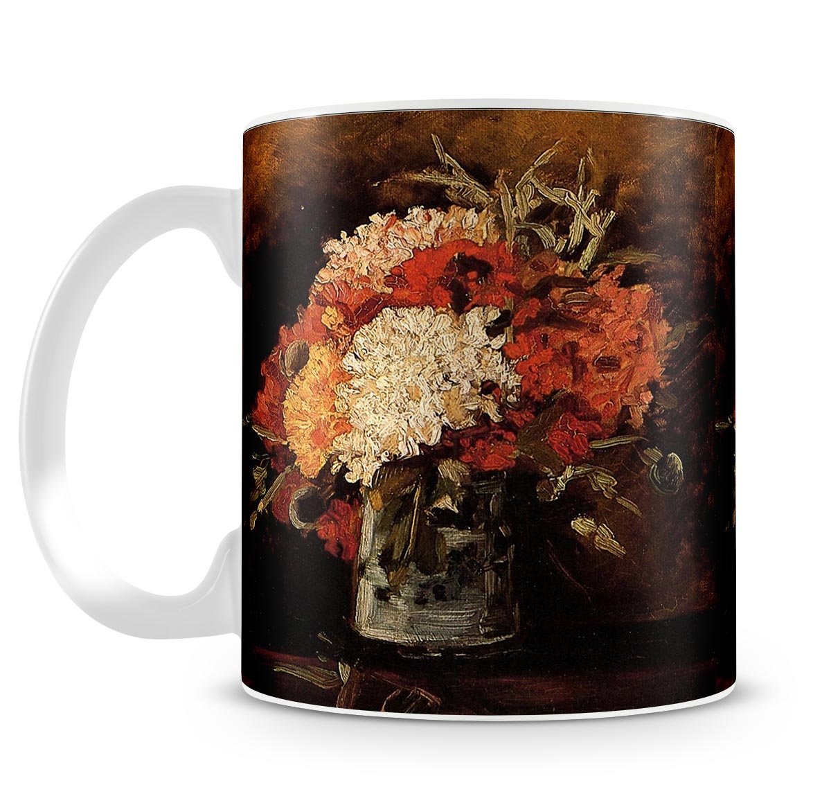 Vase with Carnations by Van Gogh Mug - Canvas Art Rocks - 4