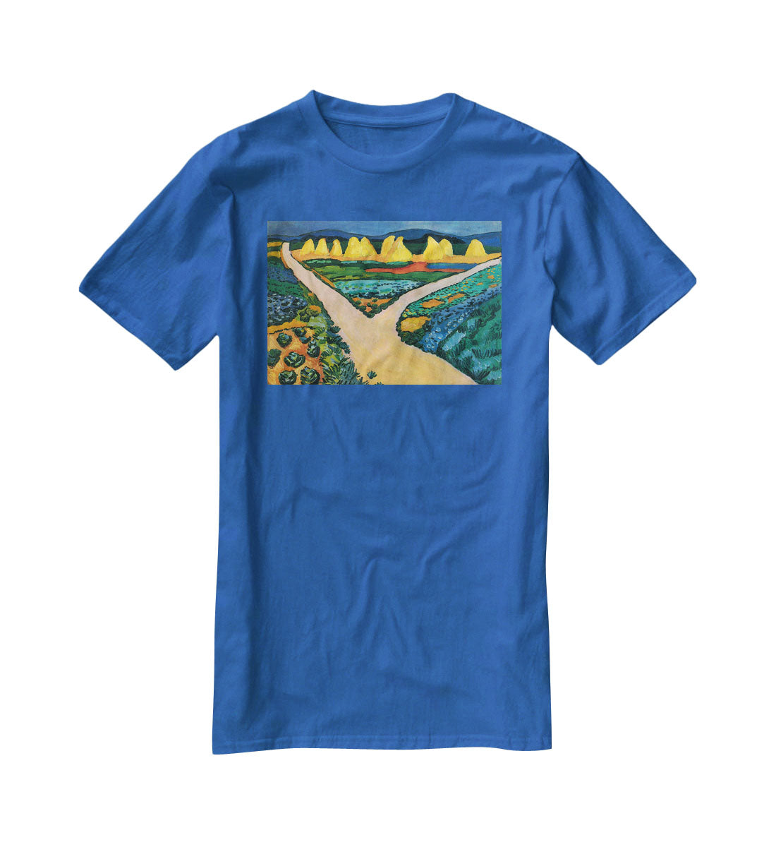 Vegetable Fields by Macke T-Shirt - Canvas Art Rocks - 2