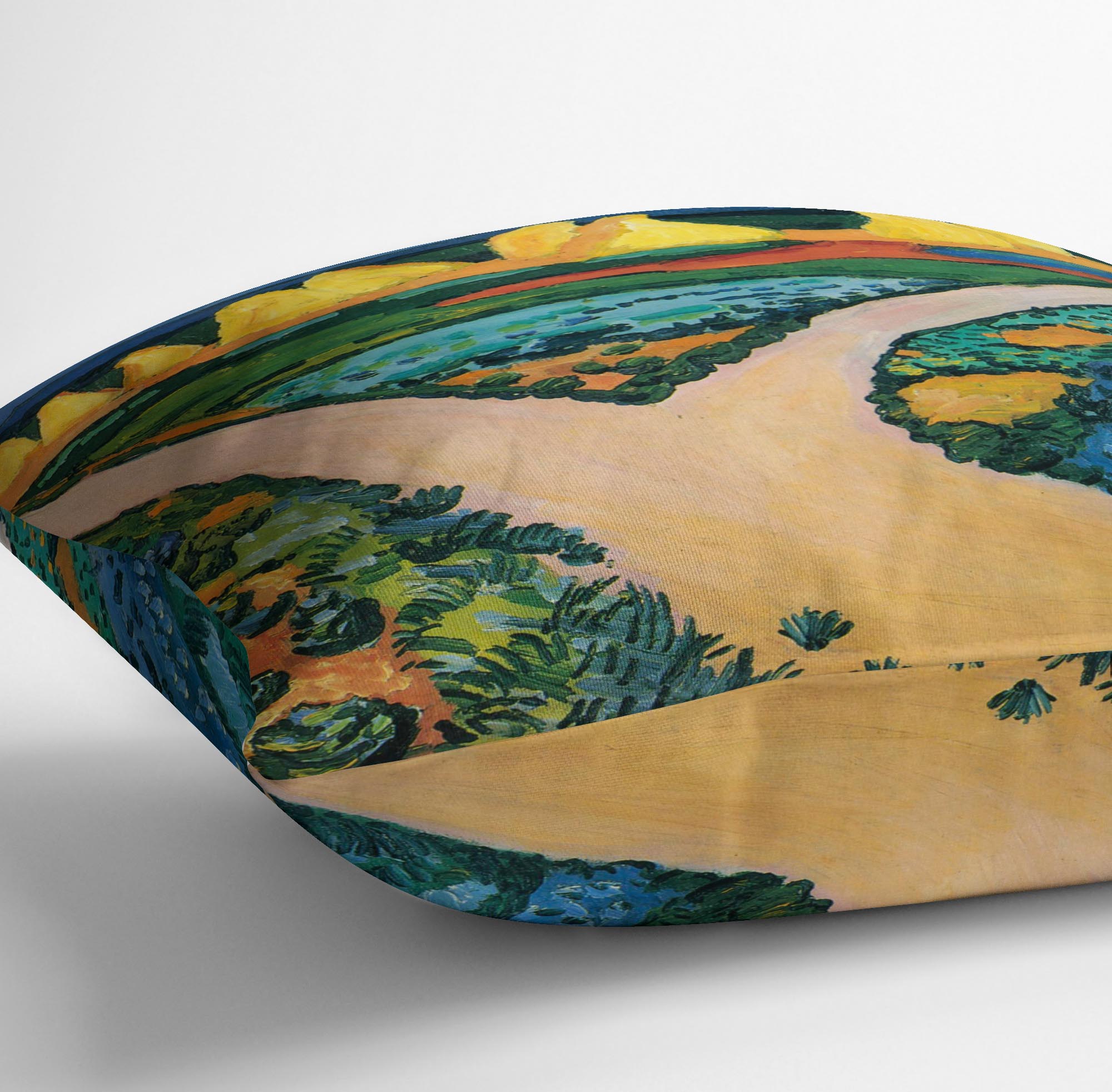 Vegetable Fields by Macke Cushion - Canvas Art Rocks - 3
