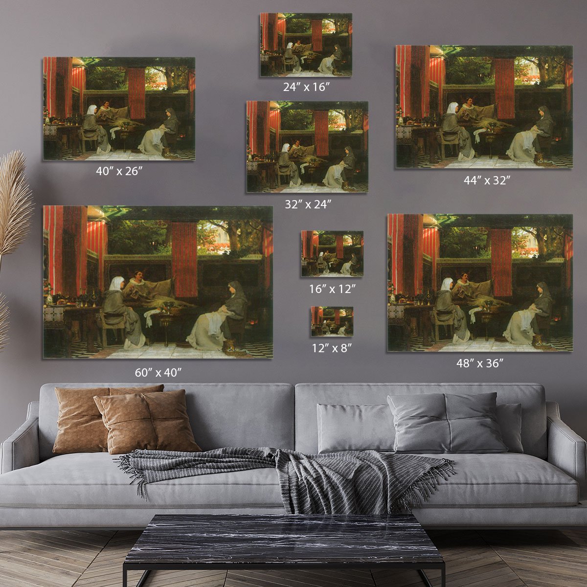 Venantius Fortunatus contributes Radegund VI by Alma Tadema Canvas Print or Poster