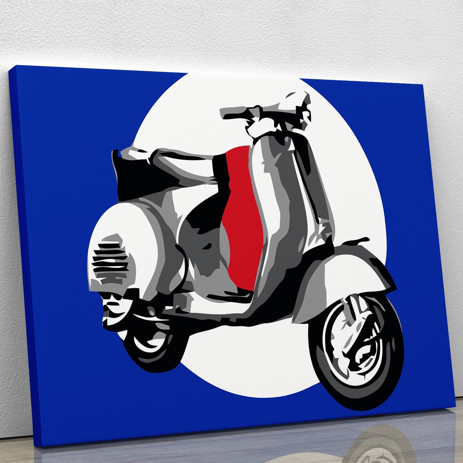 Vespa Scooter Pop Art Canvas Print or Poster