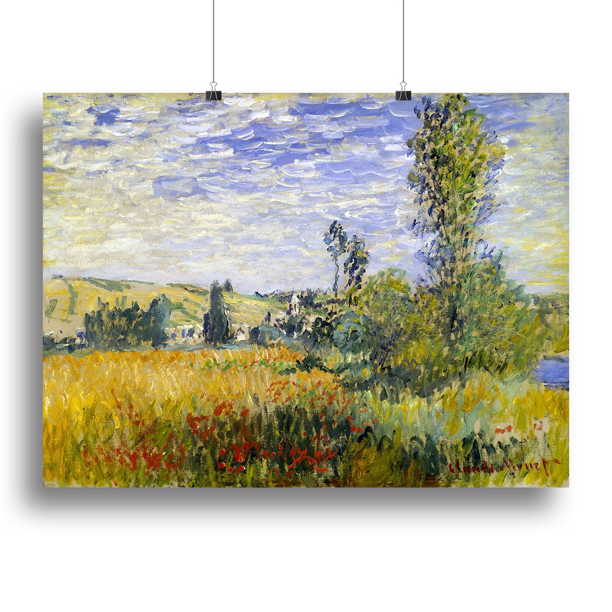 Vetheuil by Monet Canvas Print or Poster