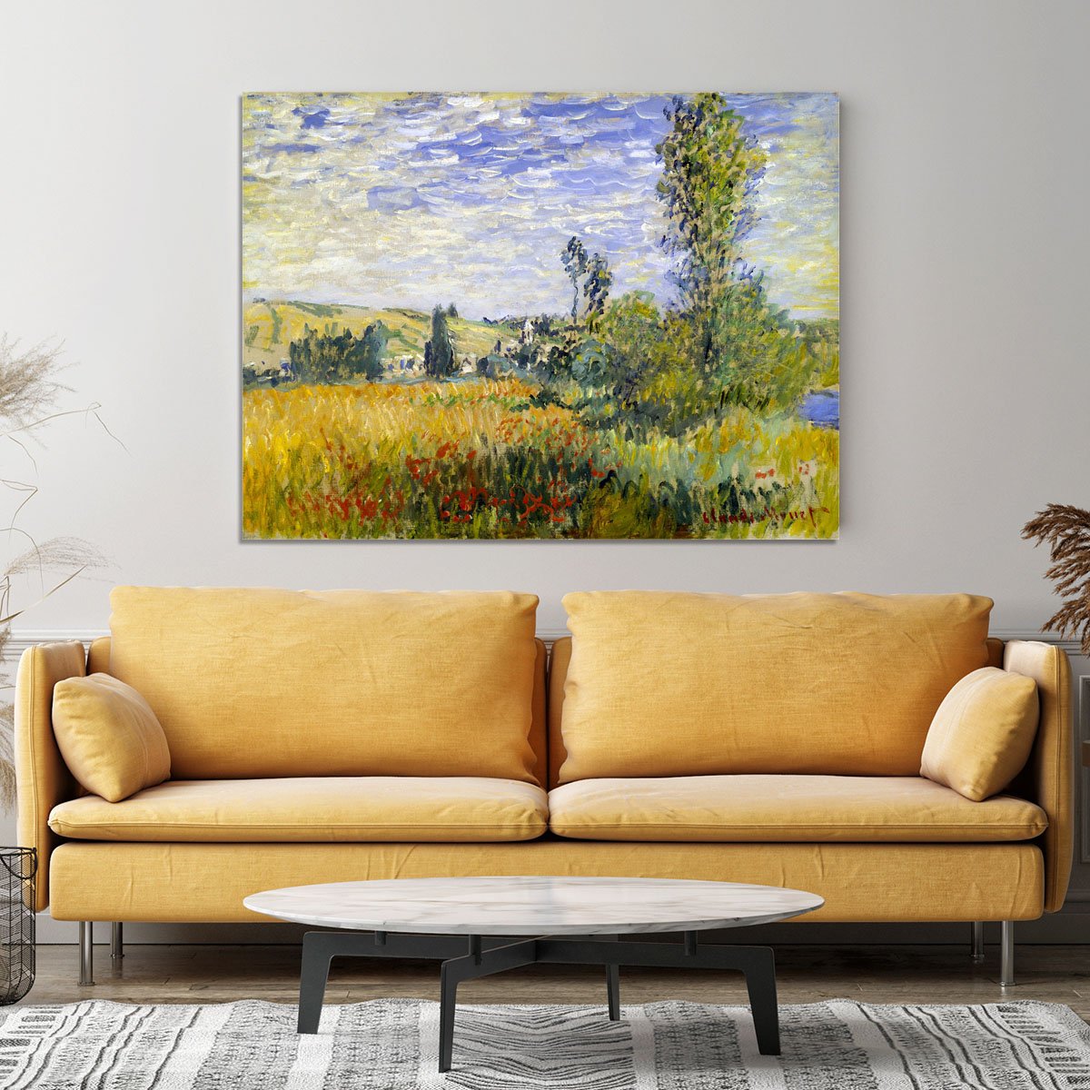 Vetheuil by Monet Canvas Print or Poster