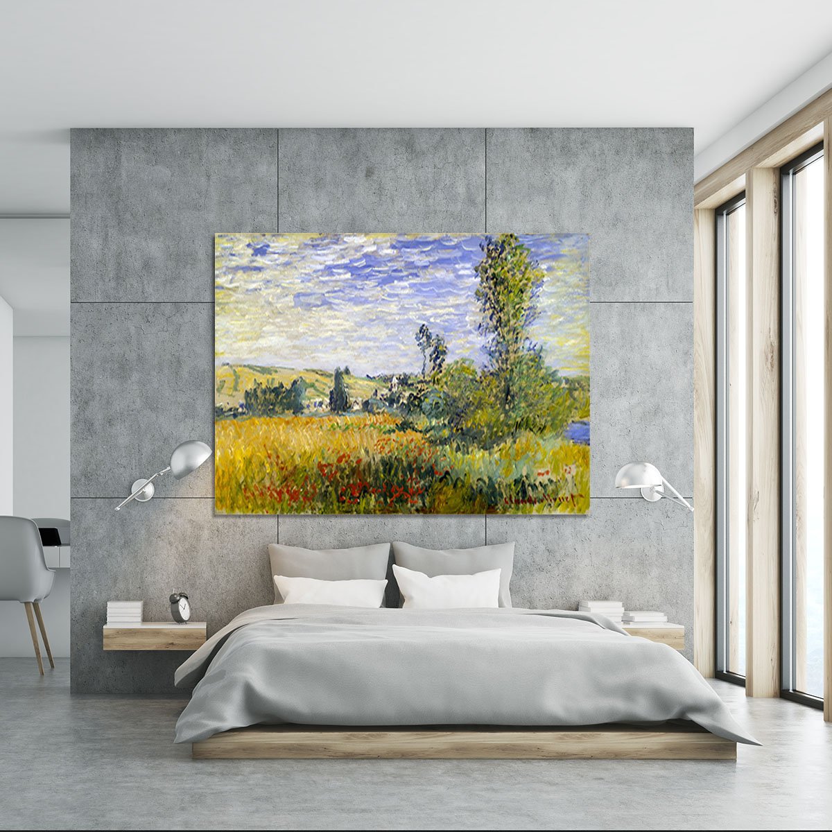 Vetheuil by Monet Canvas Print or Poster