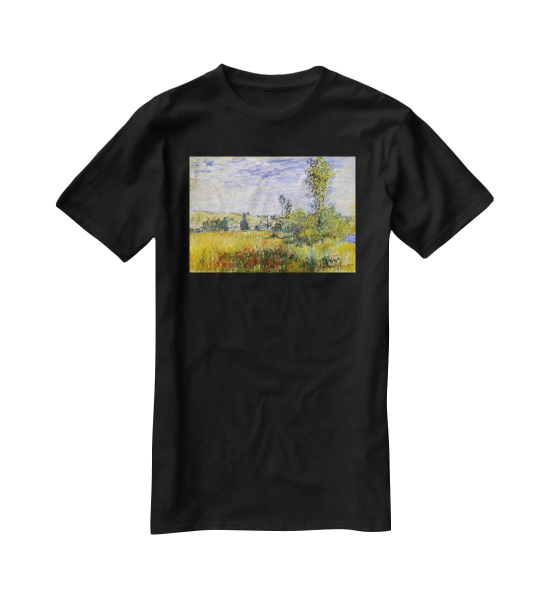 Vethueil by monet T-Shirt - Canvas Art Rocks - 1