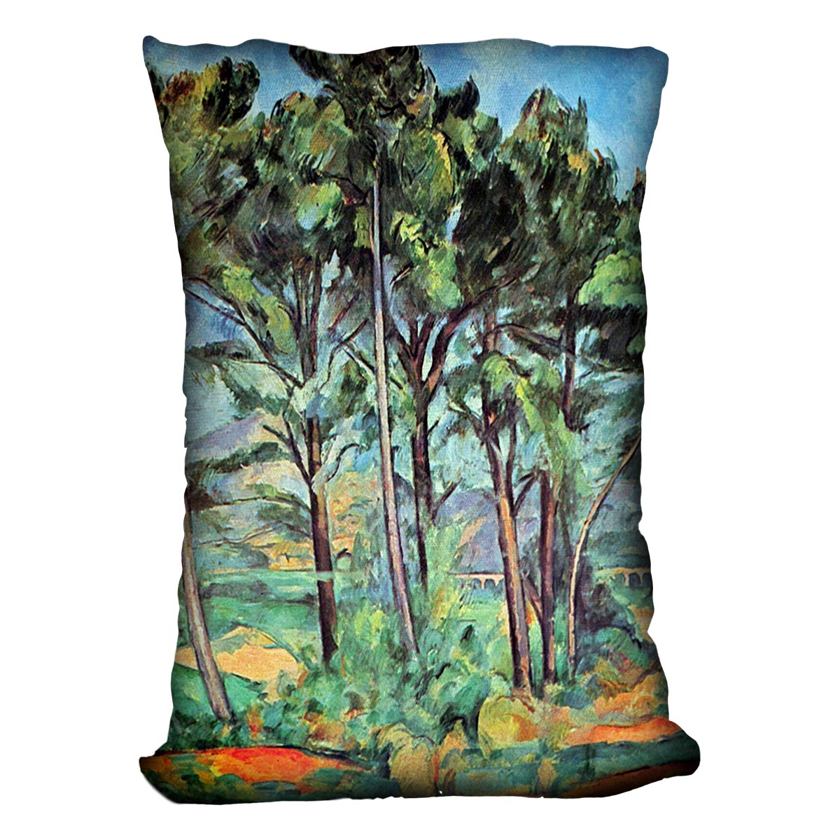 Viaduct by Cezanne Cushion - Canvas Art Rocks - 4