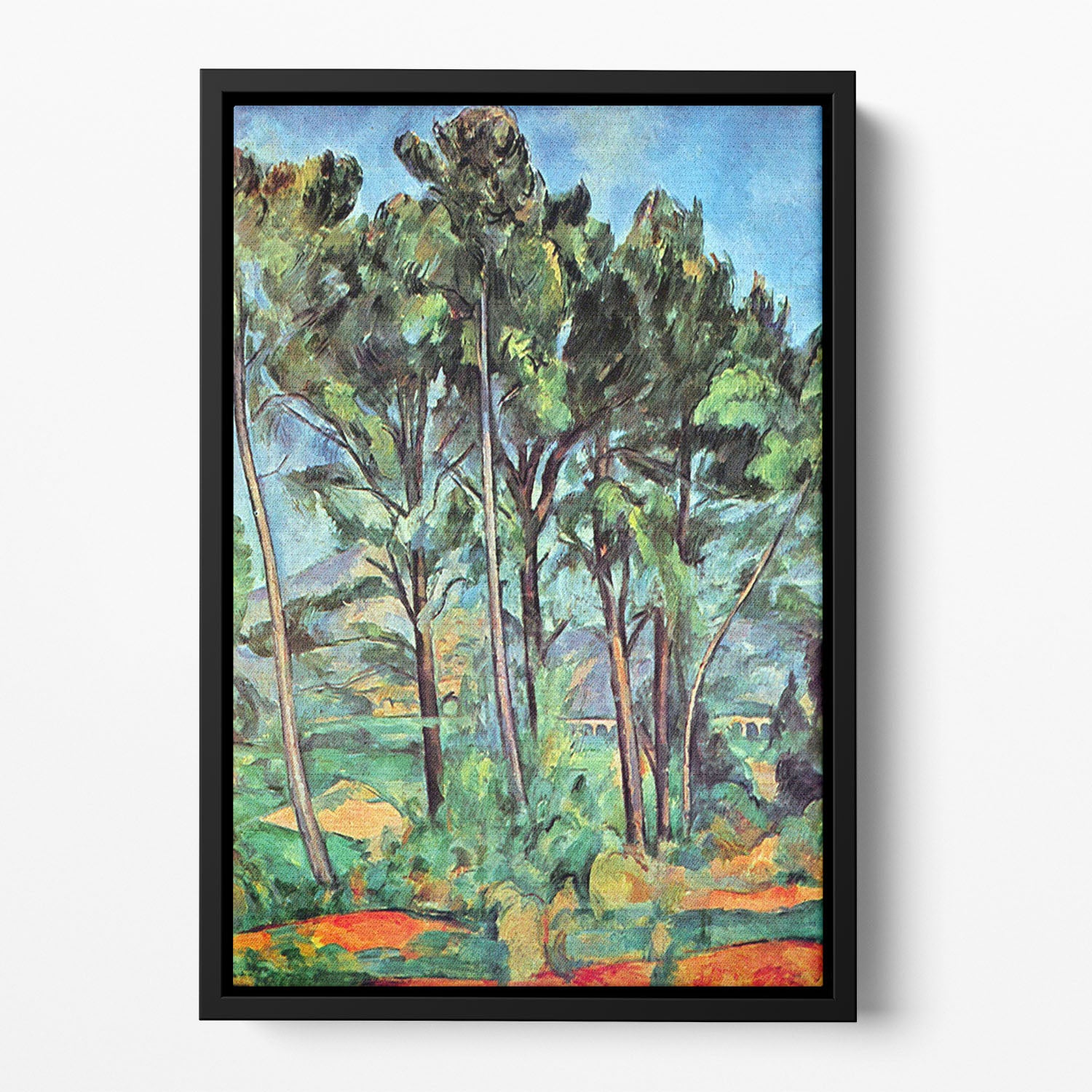 Viaduct by Cezanne Floating Framed Canvas - Canvas Art Rocks - 2