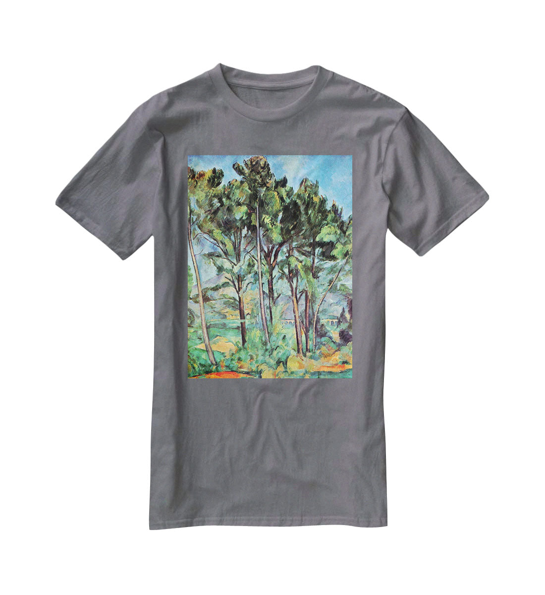 Viaduct by Cezanne T-Shirt - Canvas Art Rocks - 3