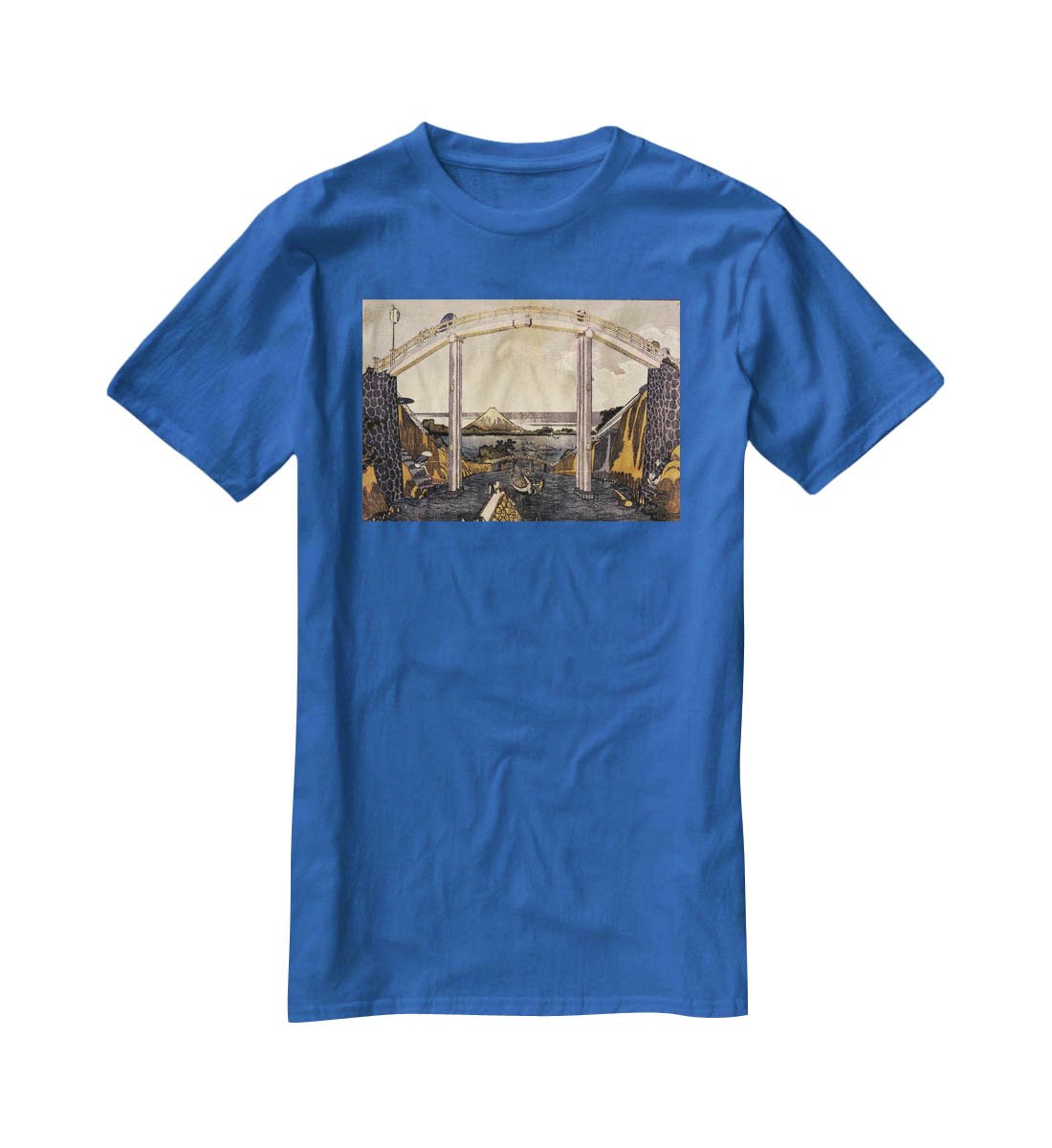 View of Mount Fuji by Hokusai T-Shirt - Canvas Art Rocks - 2