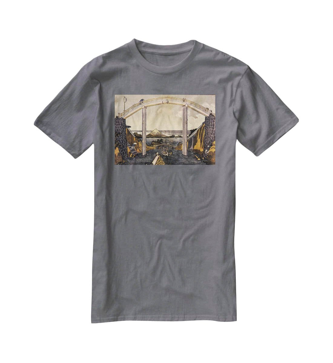 View of Mount Fuji by Hokusai T-Shirt - Canvas Art Rocks - 3
