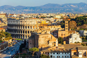 View on Colosseum in Rome Wall Mural Wallpaper - Canvas Art Rocks - 1
