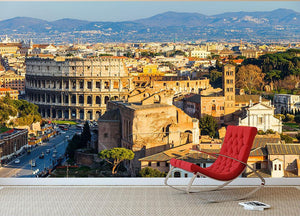 View on Colosseum in Rome Wall Mural Wallpaper - Canvas Art Rocks - 2