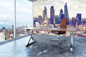 View on business modern district Wall Mural Wallpaper - Canvas Art Rocks - 3